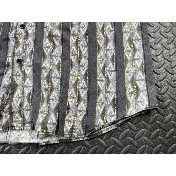 Triumph Motorcycles Shirt Adult Extra Large Gray Stripe Outdoor Casual Men's - Picture 5 of 14